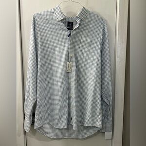 New with tags men’s size large plaid, Johnnie-O dress shirt